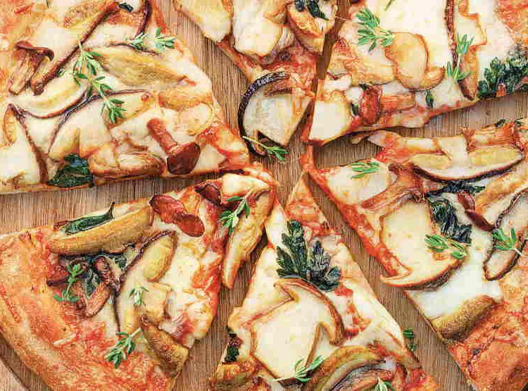 pizza ai porcini